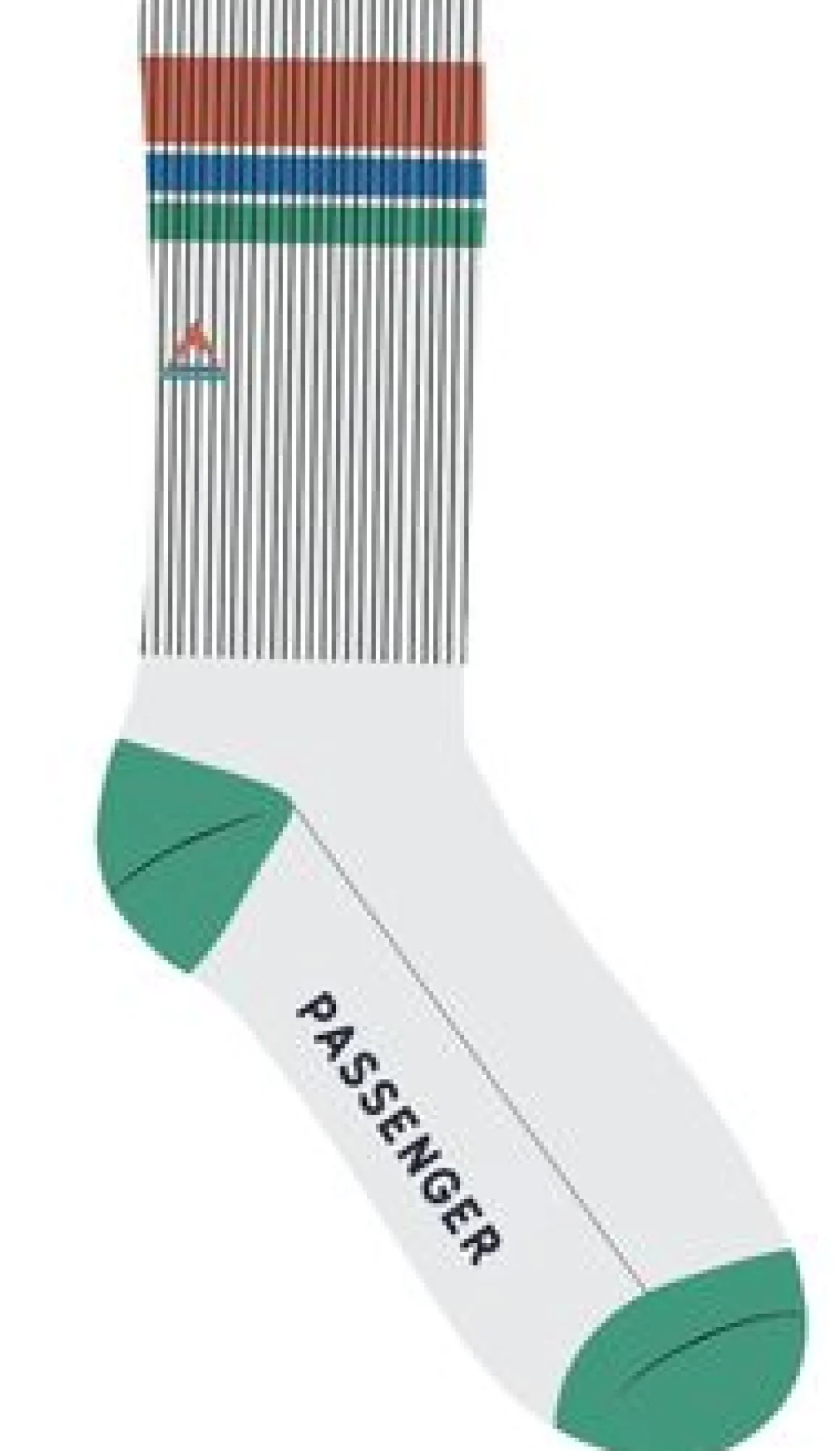 Organic Midweight Crew Socks - White