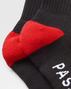Organic Midweight Crew Socks - Black