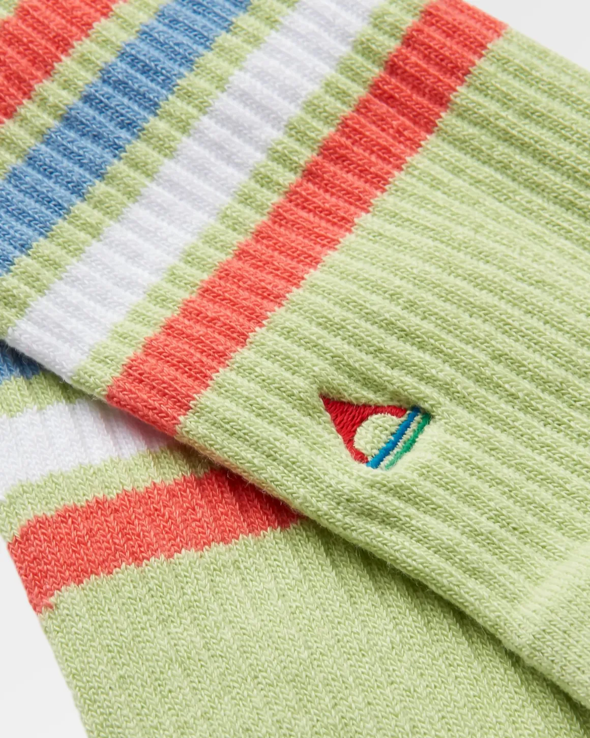 Organic Mid-weight Crew Socks - Green Fig