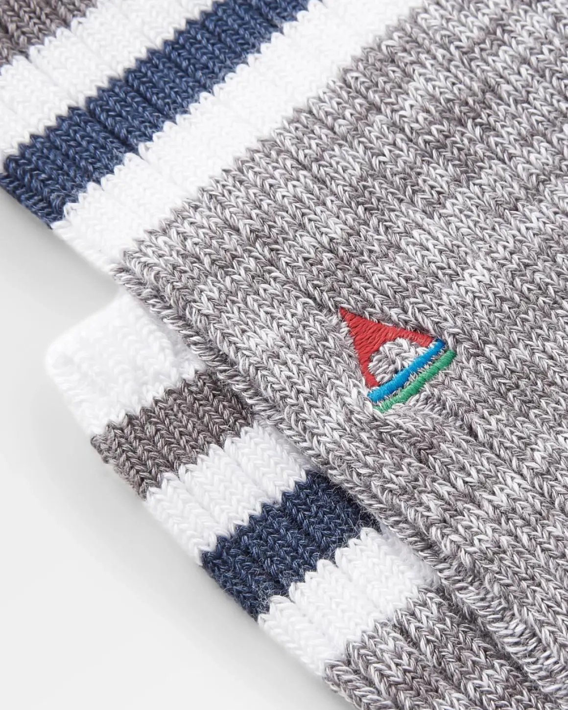 Organic Mid-weight Rib Socks - Gray Marl