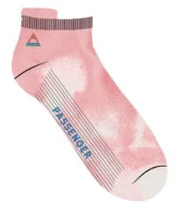 Organic Trainer Socks - Tie Dye Shell Pink