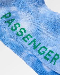 Organic Trainer Socks - Tie Dye Cornflower