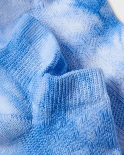 Organic Trainer Socks - Tie Dye Cornflower