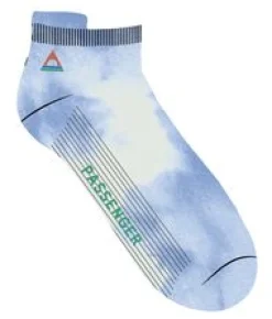Organic Trainer Socks - Tie Dye Cornflower