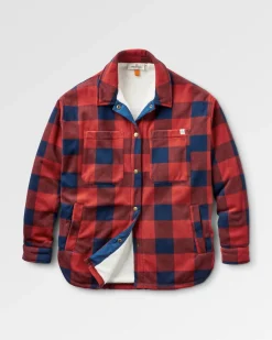 Orion Recycled Polar Fleece Long Sleeve Shirt - Red Ochre Buffalo