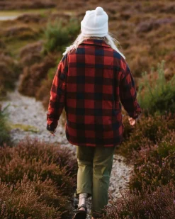 Orion Recycled Polar Fleece Long Sleeve Shirt - Red Ochre Buffalo