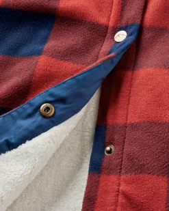 Orion Recycled Polar Fleece Long Sleeve Shirt - Red Ochre Buffalo