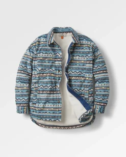 Orion Recycled Polar Fleece Long Sleeve Shirt - Mountain Geo Arctic