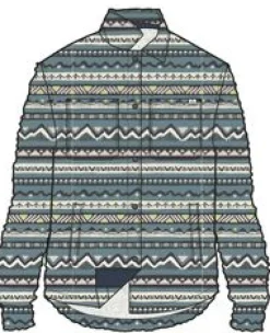 Orion Recycled Polar Fleece Long Sleeve Shirt - Mountain Geo Arctic