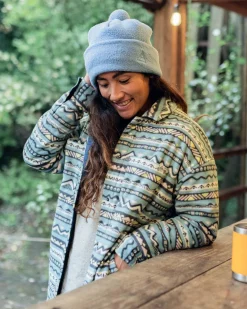 Orion Recycled Polar Fleece Long Sleeve Shirt - Mountain Geo Arctic