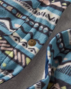 Orion Recycled Polar Fleece Long Sleeve Shirt - Mountain Geo Arctic