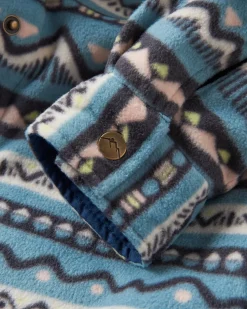 Orion Recycled Polar Fleece Long Sleeve Shirt - Mountain Geo Arctic