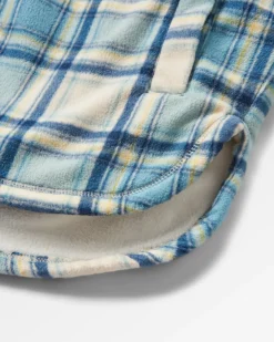 Orion Recycled Polar Fleece Long Sleeve Shirt - Oatmeal/Arctic Check