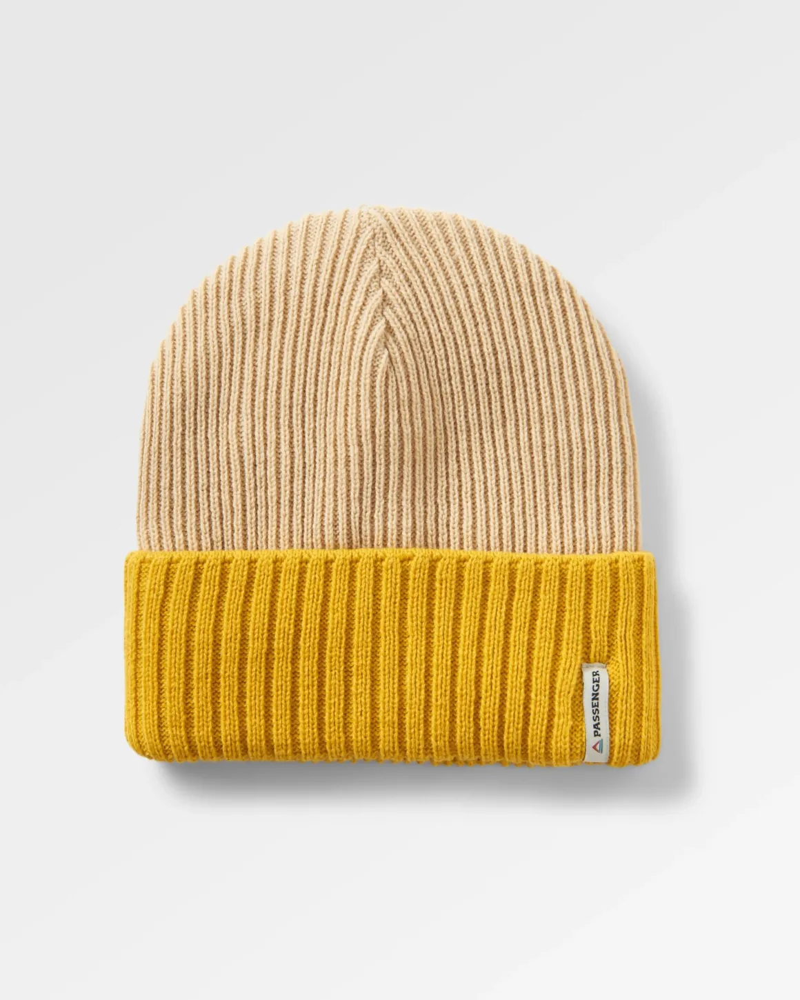 Outlook Recycled Beanie - Mustard Yellow/Steel Gray