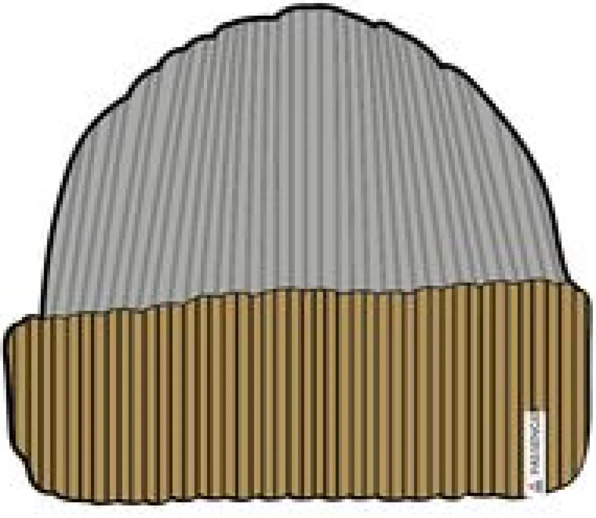 Outlook Recycled Beanie - Mustard Yellow/Steel Gray