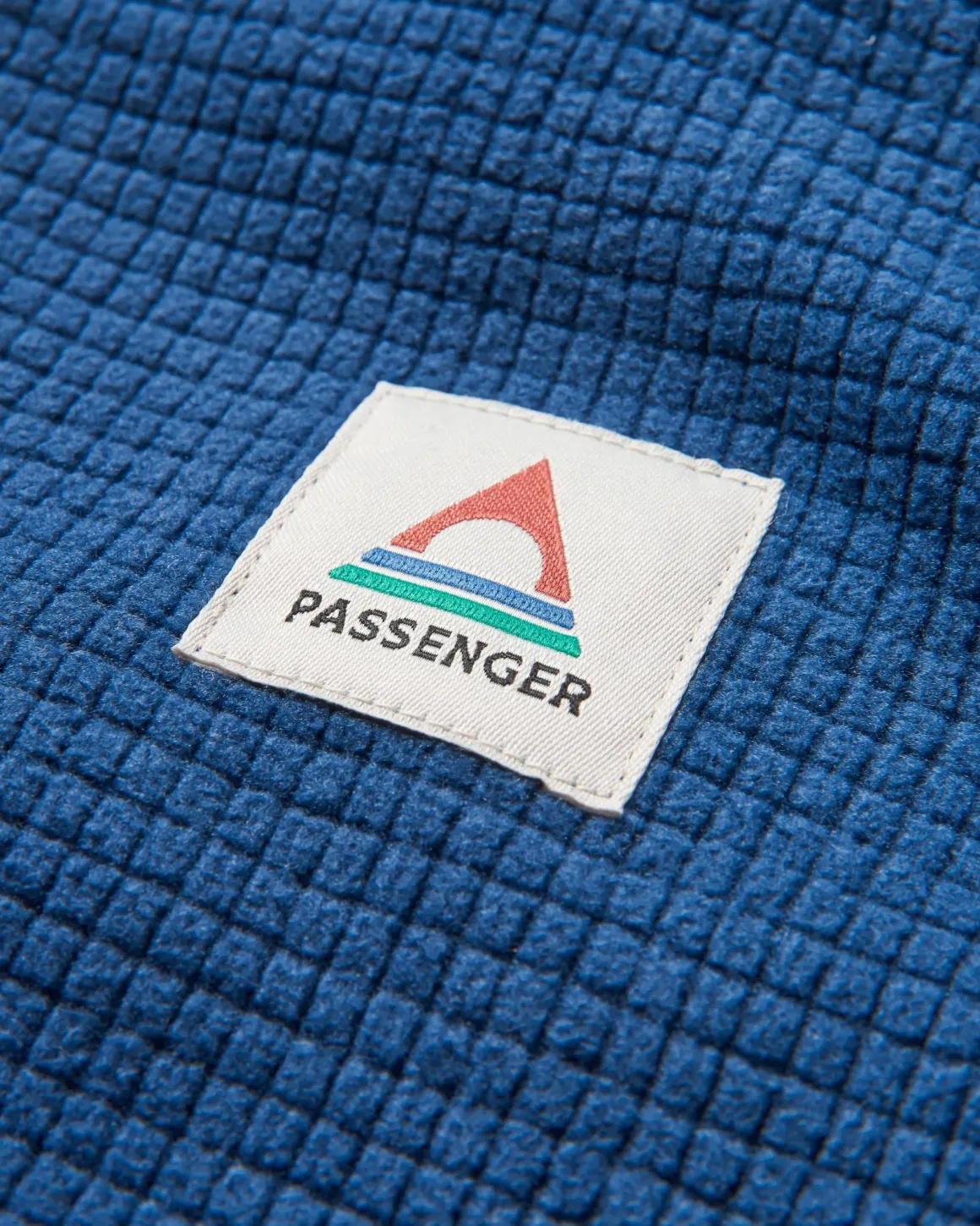 Overlook Recycled Grid Polar Fleece - Dark Denim/Pebble Grey