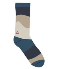 Panorama Organic Midweight Crew Socks - Scenic Toffee