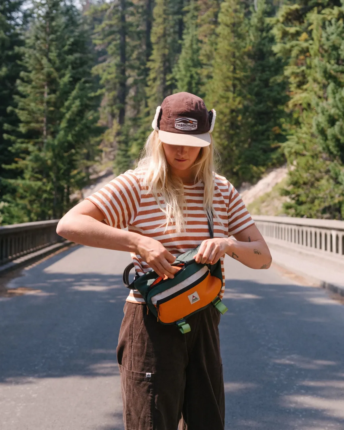 Panorama Recycled Cotton T-Shirt - Glazed Ginger