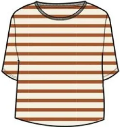 Panorama Recycled Cotton T-Shirt - Glazed Ginger