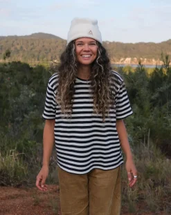 Panorama Recycled Cotton T-Shirt - Deep Navy