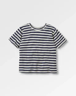 Panorama Recycled Cotton T-Shirt - Deep Navy