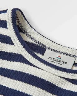 Panorama Recycled Cotton T-Shirt - Deep Navy