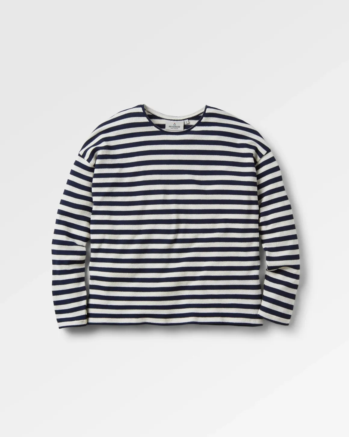 Panorama Striped Long Sleeve T-Shirt - Deep Navy