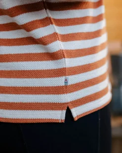 Panorama Striped Long Sleeve T-Shirt - Glazed Ginger