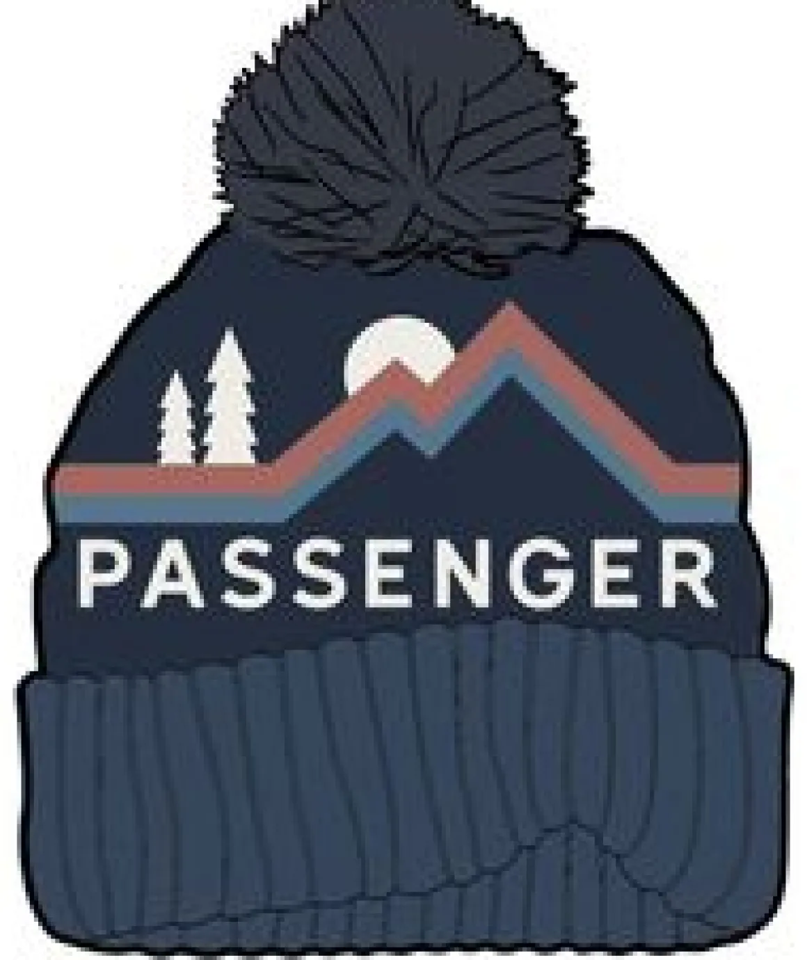 Passenger Recycled Bobble Hat - Rich Navy