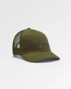 Passenger Recycled Cotton Trucker Hat - Khaki Green