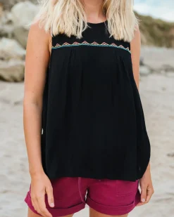 Petal Tank Top - Black
