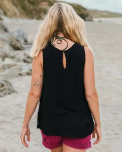 Petal Tank Top - Black