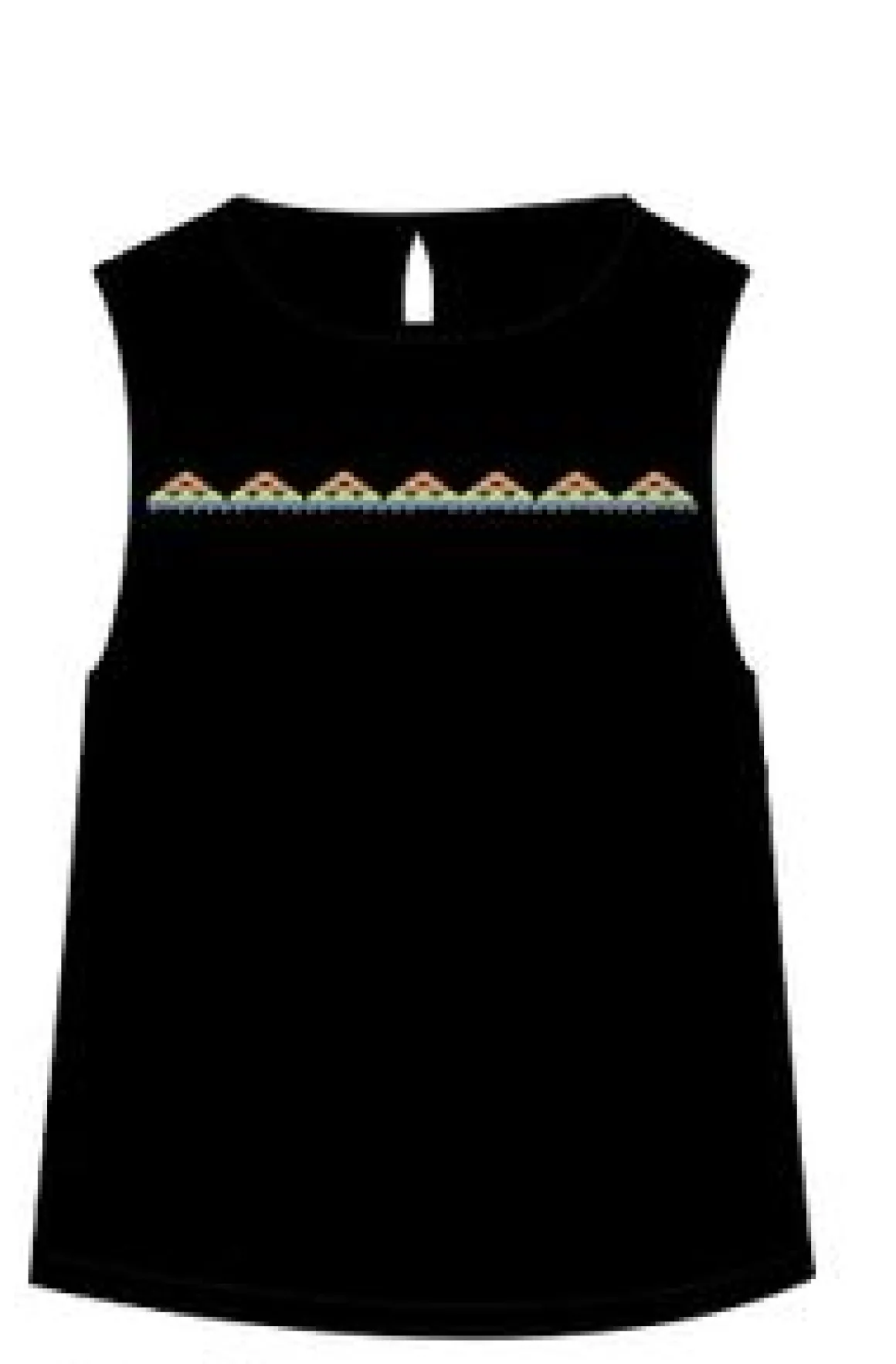 Petal Tank Top - Black