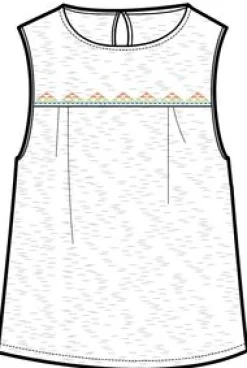 Petal Tank Top - White