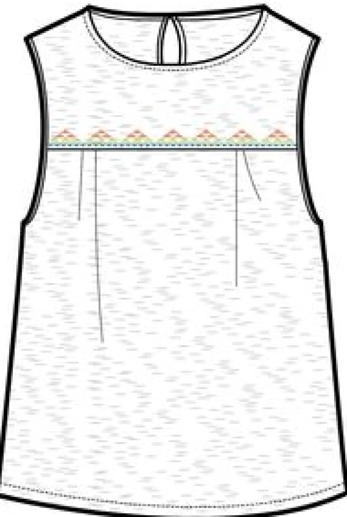 Petal Tank Top - White