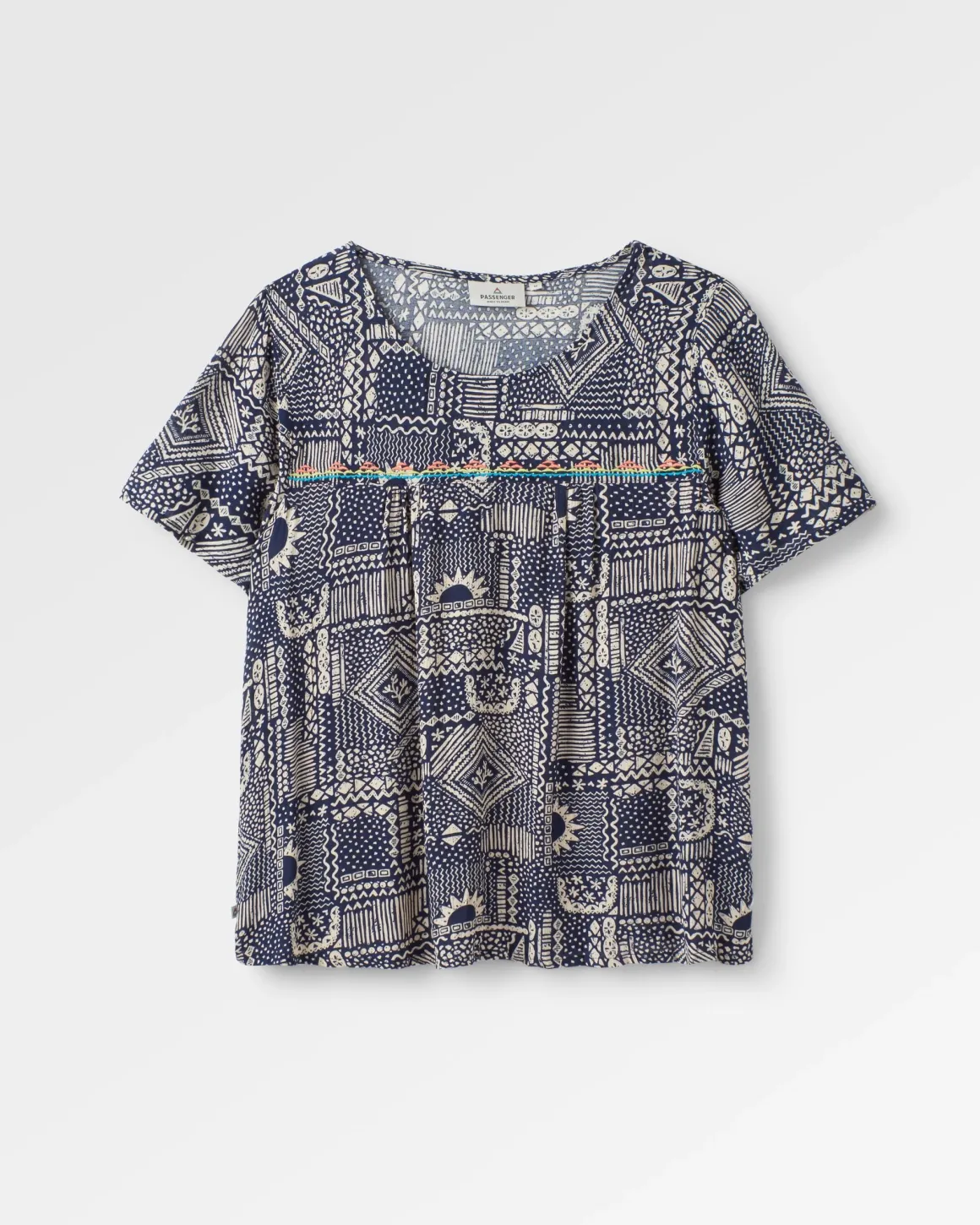 Petal Top - Vintage Patchwork Navy