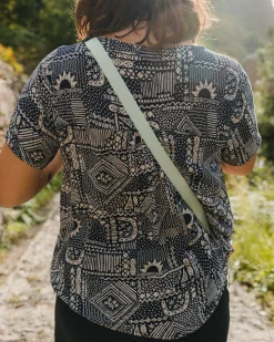 Petal Top - Vintage Patchwork Navy