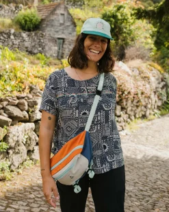 Petal Top - Vintage Patchwork Navy