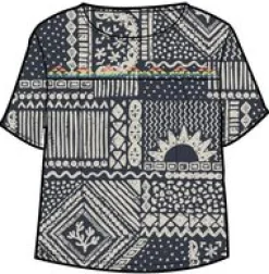 Petal Top - Vintage Patchwork Navy