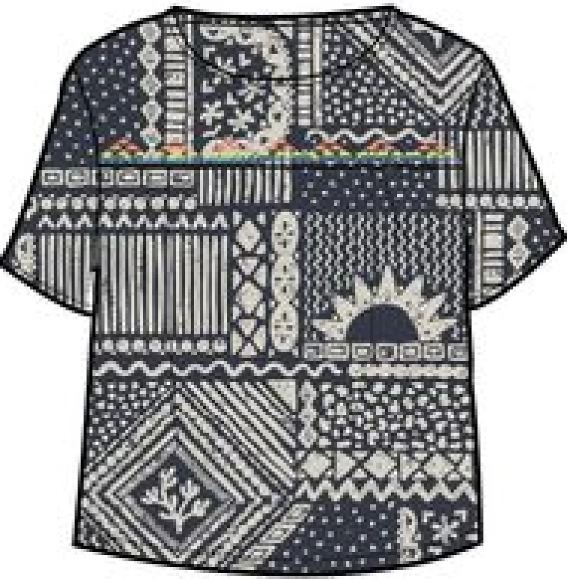 Petal Top - Vintage Patchwork Navy