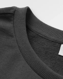 Phoenix Recycled Cotton Oversized Sweatshirt - Black