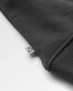 Phoenix Recycled Cotton Oversized Sweatshirt - Black