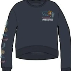 Phoenix Recycled Cotton Oversized Sweatshirt - Black