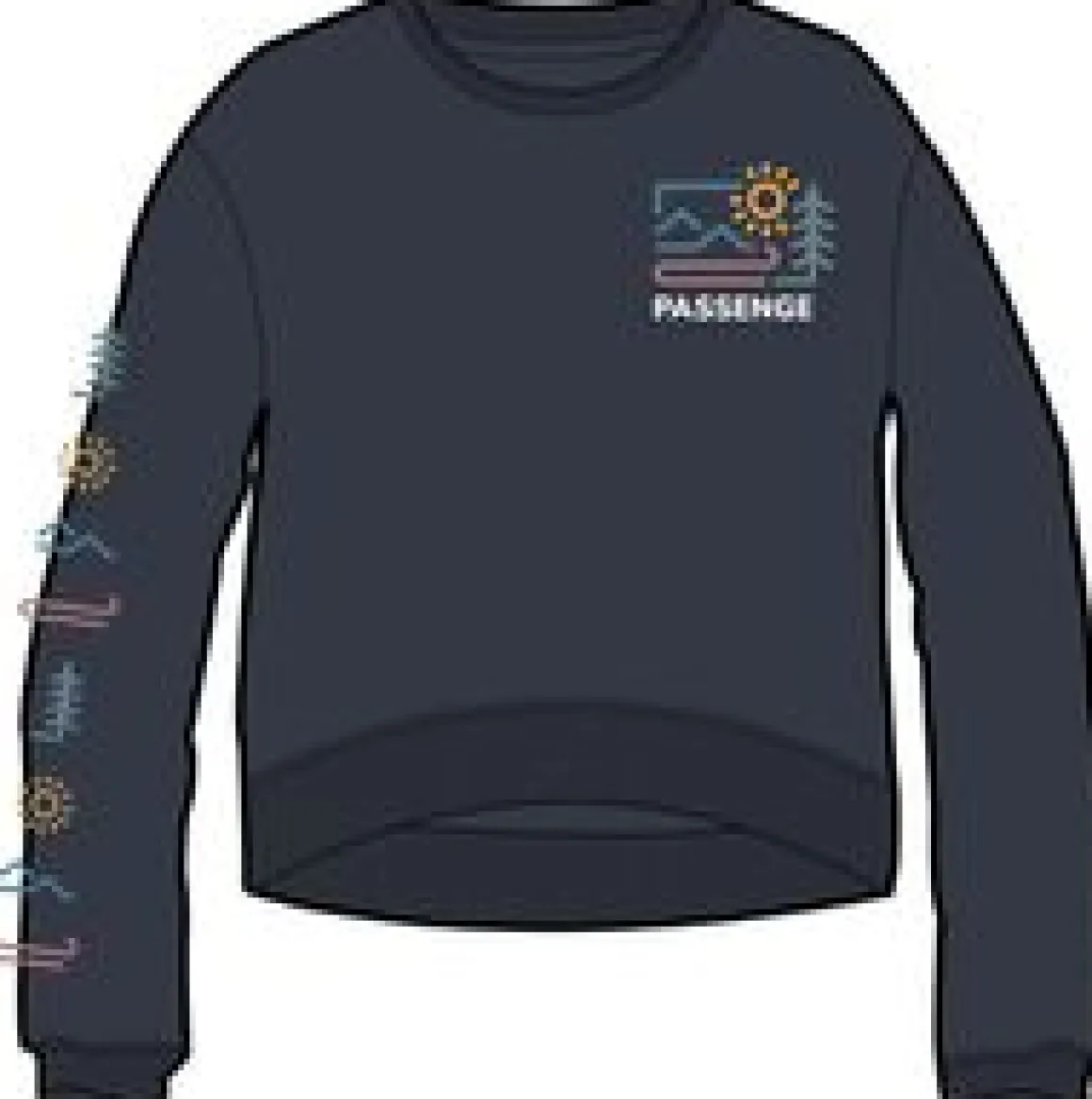 Phoenix Recycled Cotton Oversized Sweatshirt - Black