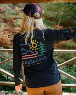 Phoenix Recycled Long Sleeve T-Shirt - Black