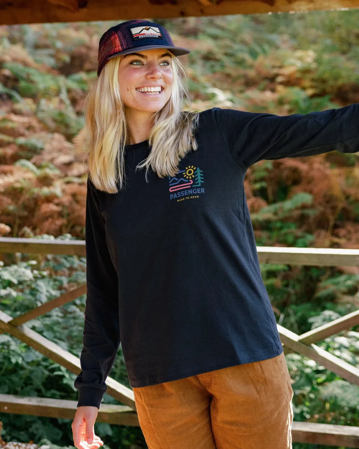 Phoenix Recycled Long Sleeve T-Shirt - Black