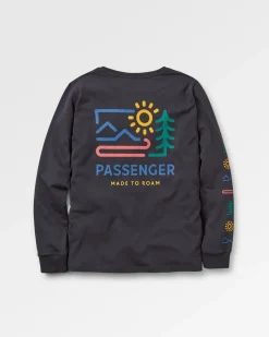 Phoenix Recycled Long Sleeve T-Shirt - Black