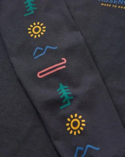 Phoenix Recycled Long Sleeve T-Shirt - Black