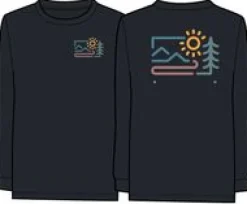 Phoenix Recycled Long Sleeve T-Shirt - Black