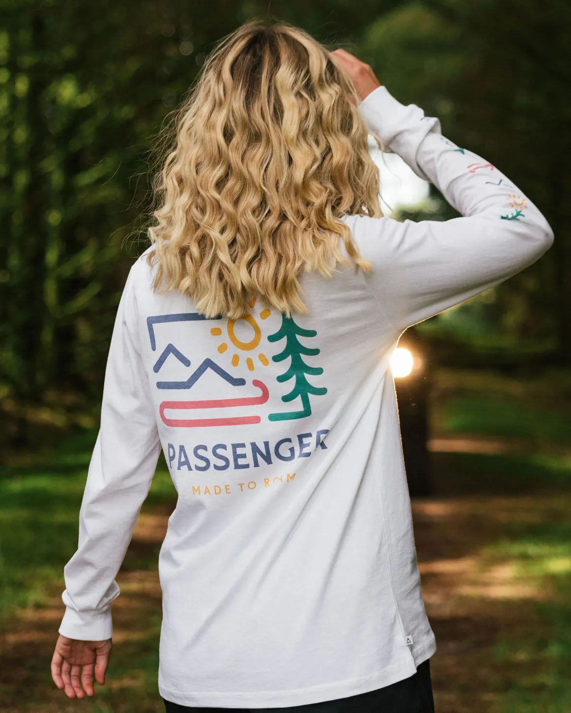 Phoenix Recycled Long Sleeve T-Shirt - White